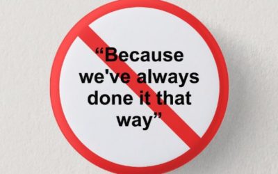 That’s that way I’ve always done things – deja vu